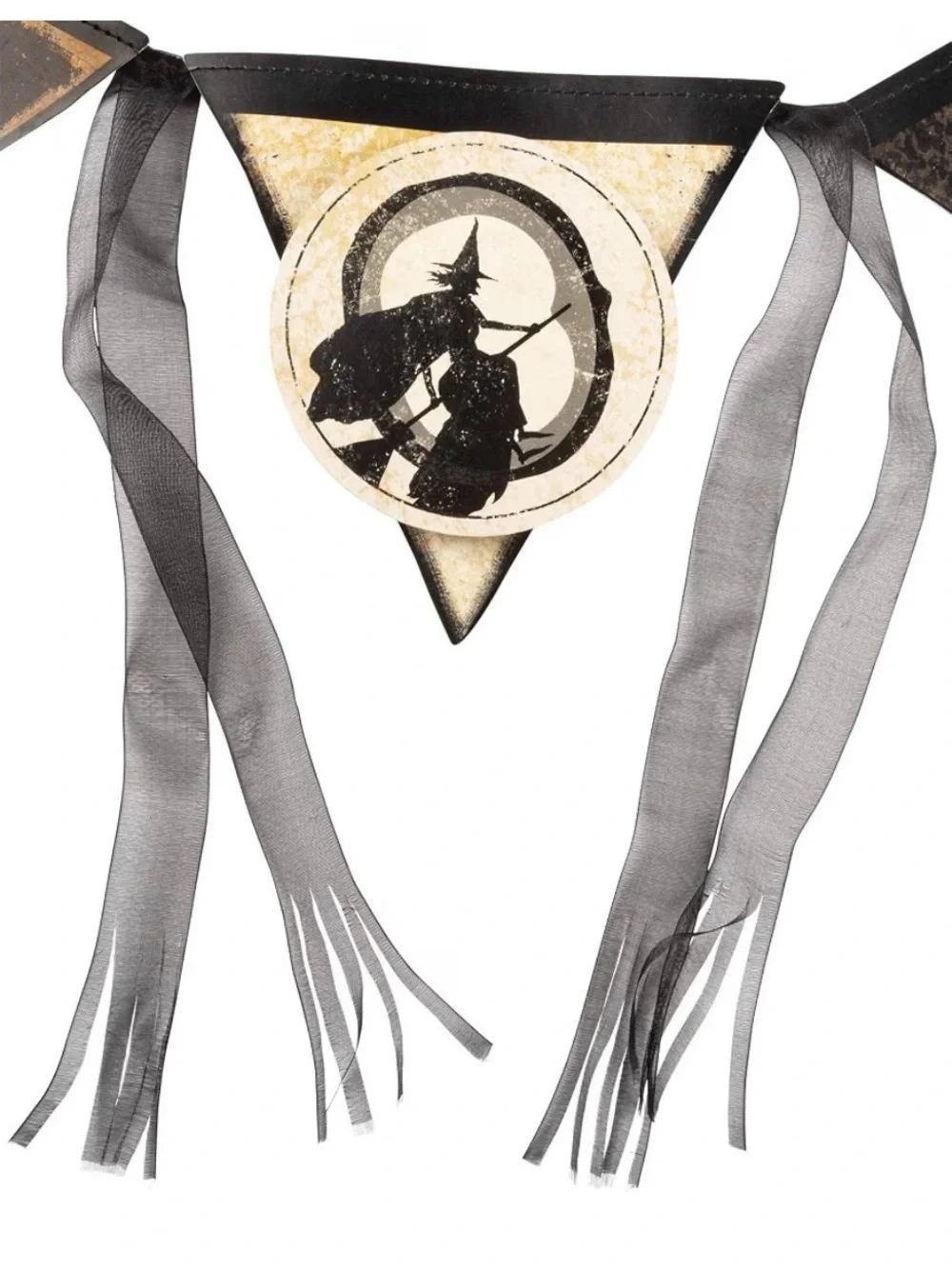 Primitives by Kathy Pennant Banner Garland, 60-Inches, Halloween Spooky Vintage